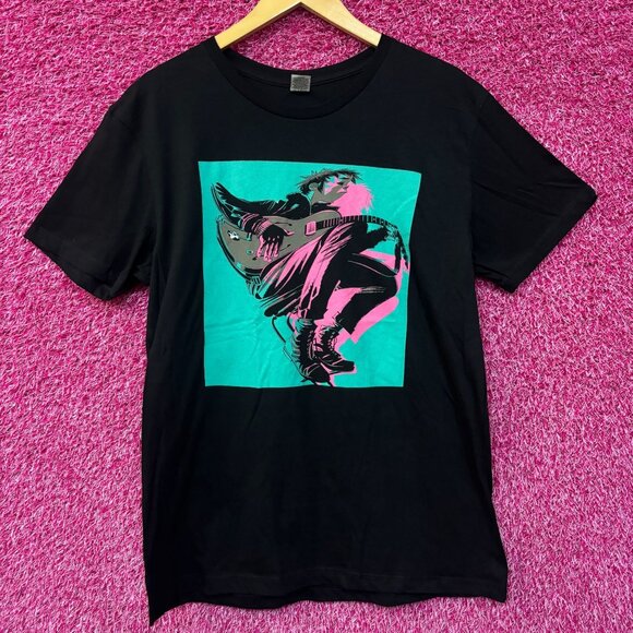 Gorillaz The Now Now Neon 2-D Poster Oversized Rock Tee large - Picture 1 of 4